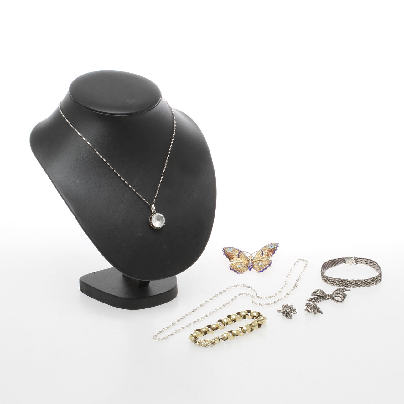 SMYCKEN, 7 delar, silver, 1900-tal.