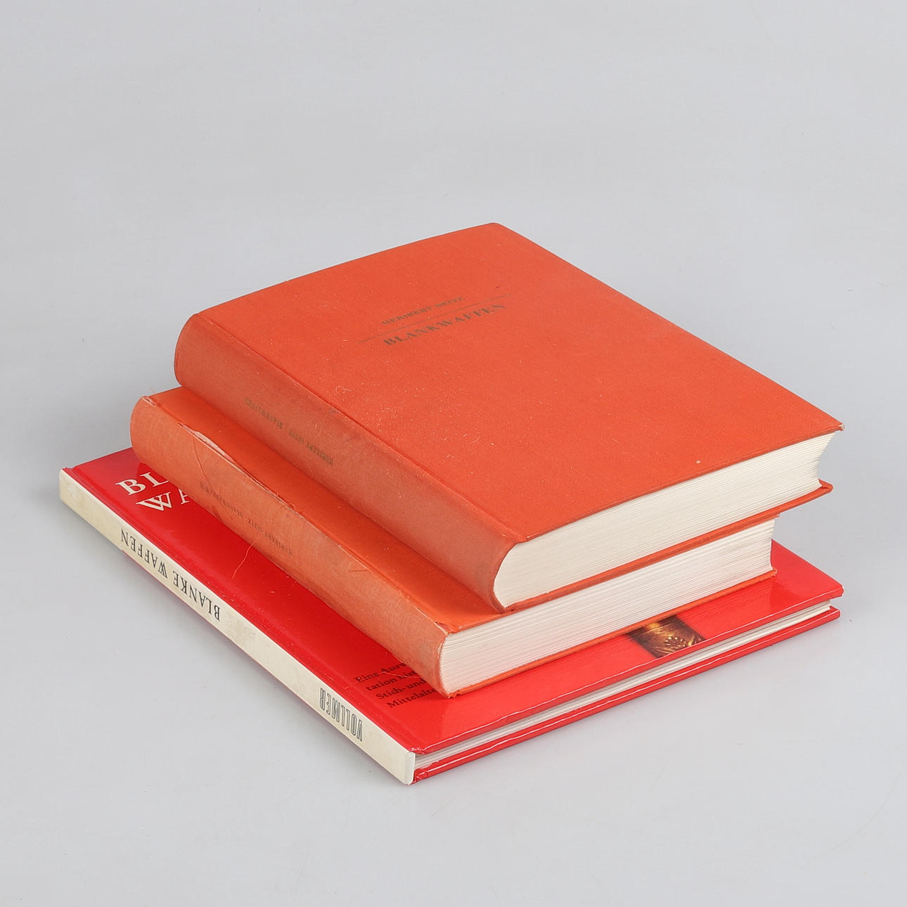 BOOKS, 3 pcs, incl. a. Blanke Waffen, Heribert Seitz.