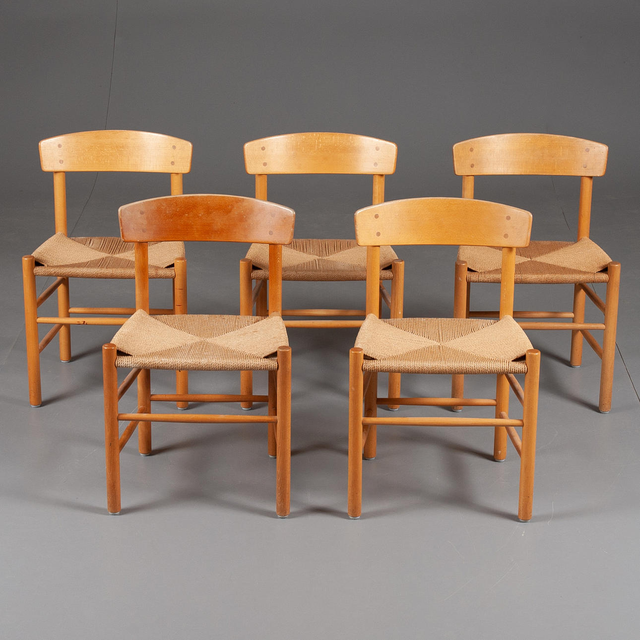 BØRGE MOGENSEN. Stol, 5 stk, "Øresund".