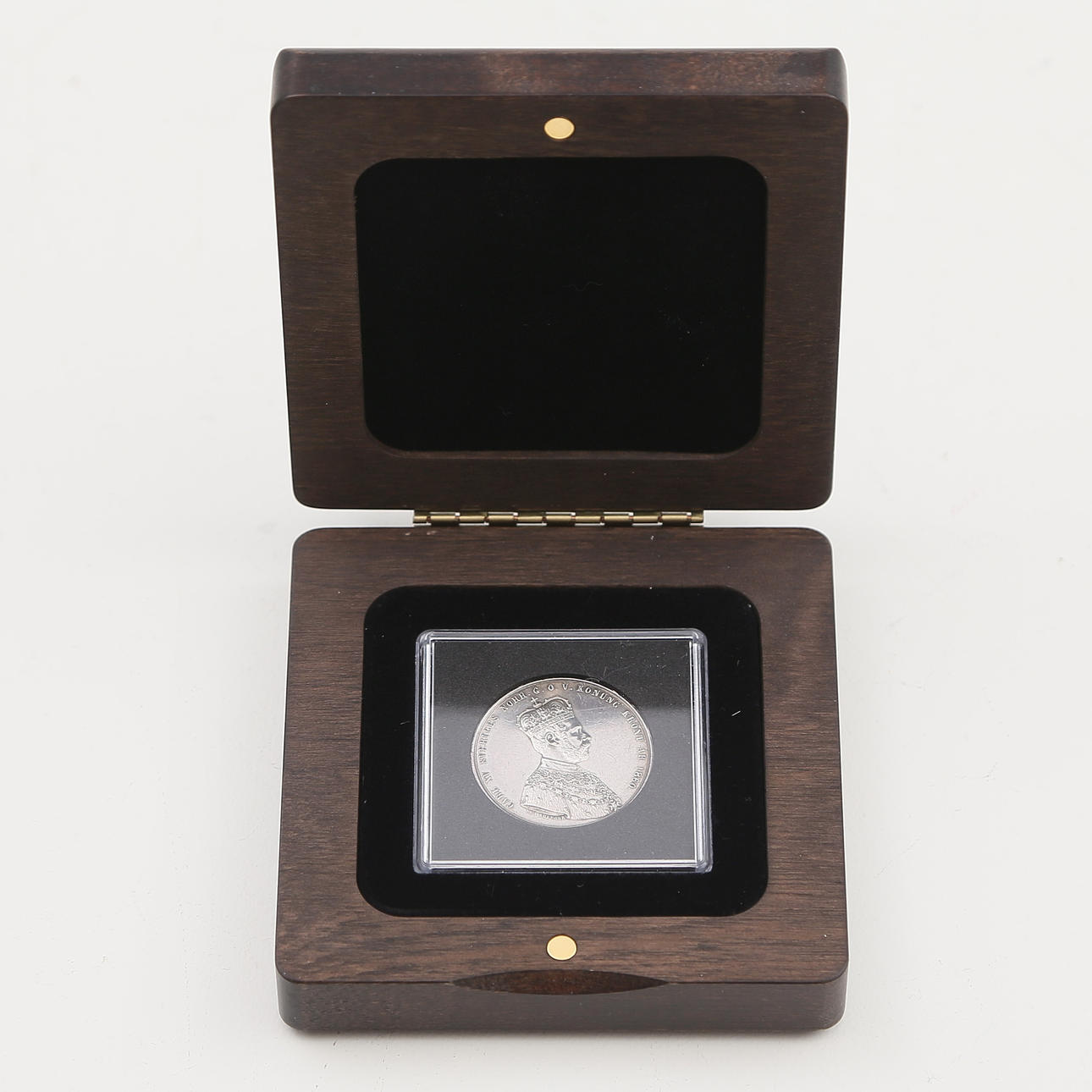 CASTING COIN, silver, Carl XV, silver, 1860.