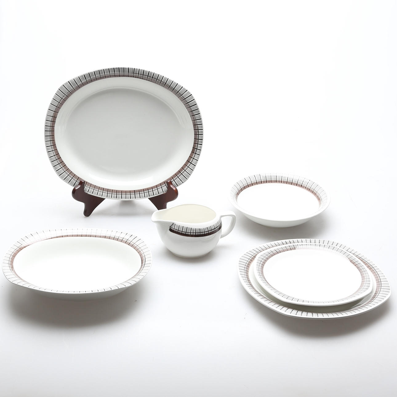 service parts 44 pcs, porcelain, Upsala-Ekeby/Gefle 