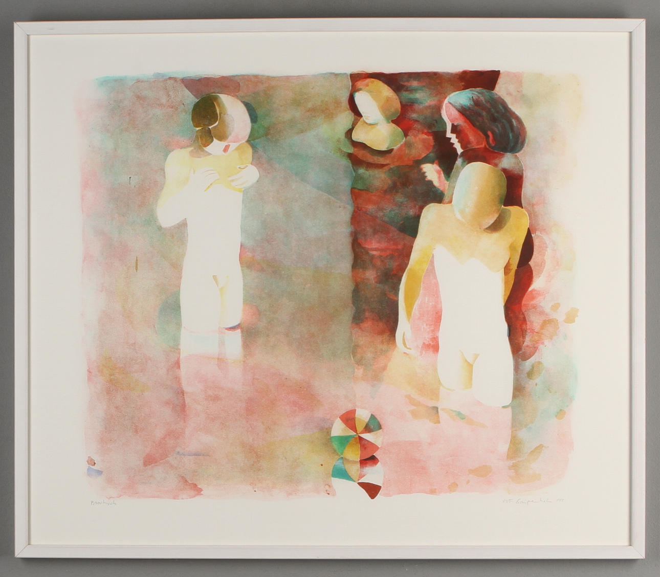 ULF GRIPENHOLM. färglitografi, signerad samt otydlig datering. Provtryck.