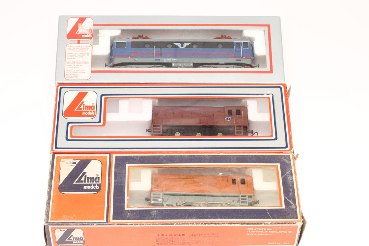 LIMA 3 stycken lok, RC3 1058 samt V1 i originalkartonger.