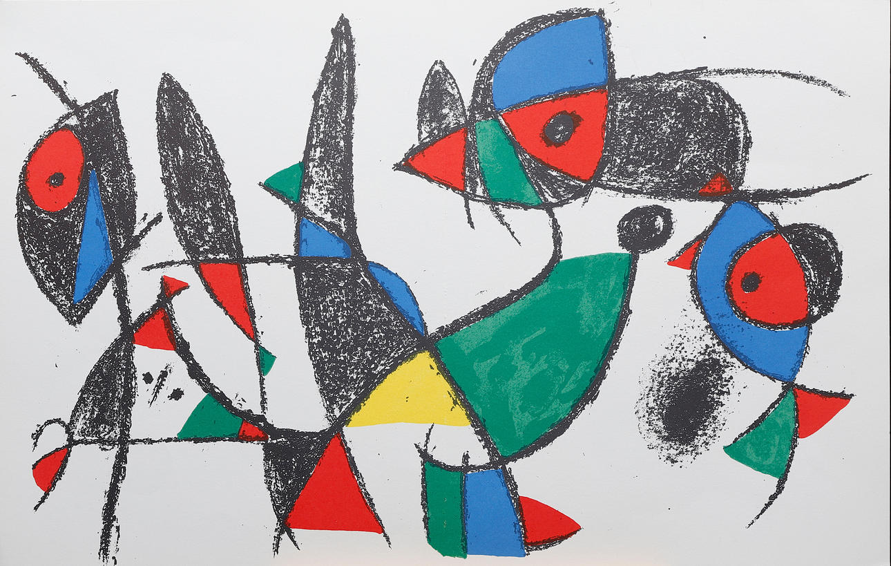 JOAN MIRÓ. "Original-Lithographie IX".