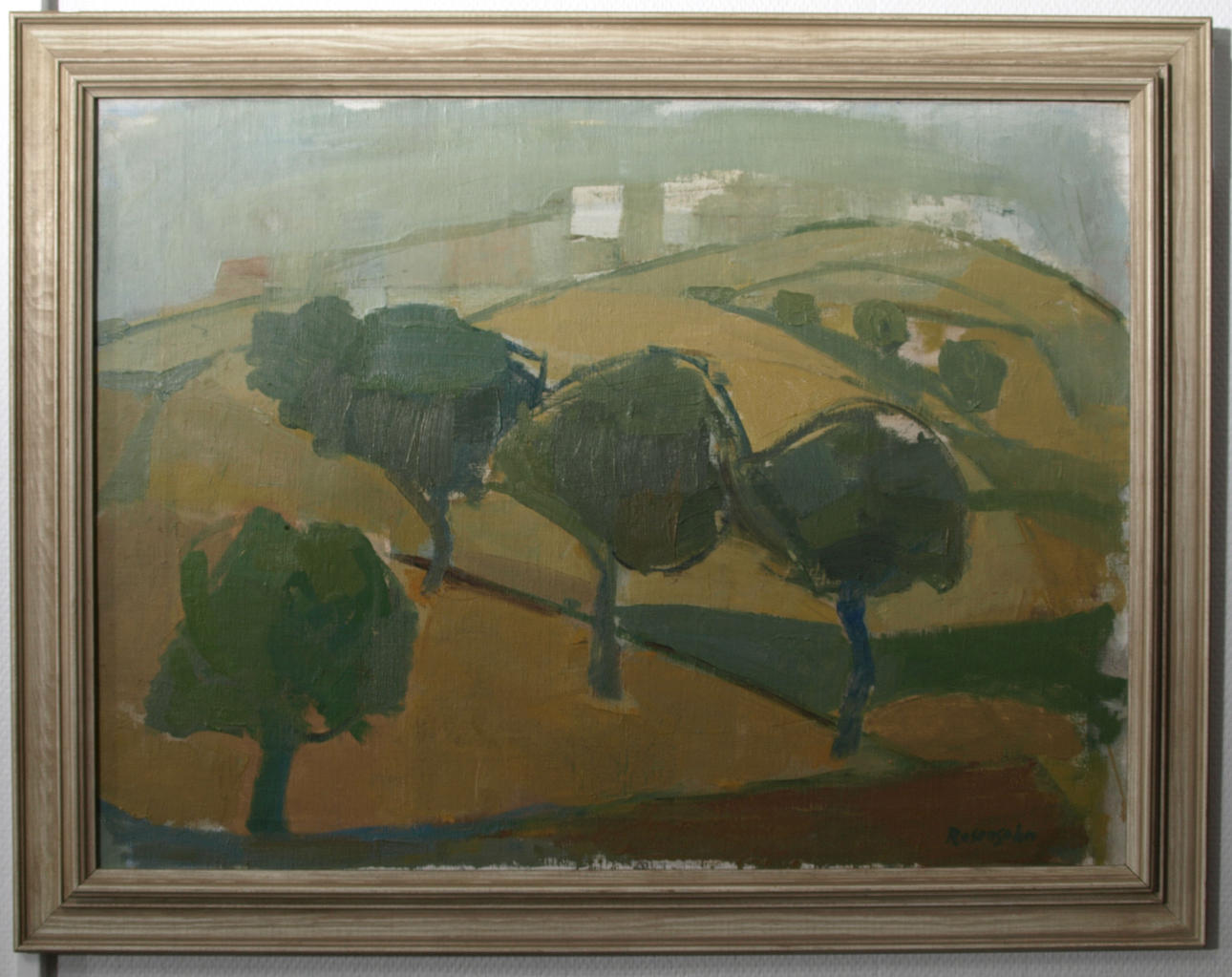 LENNART ROSENSOHN. Olja på duk, Åkerlappar, signerad Rosensohn.