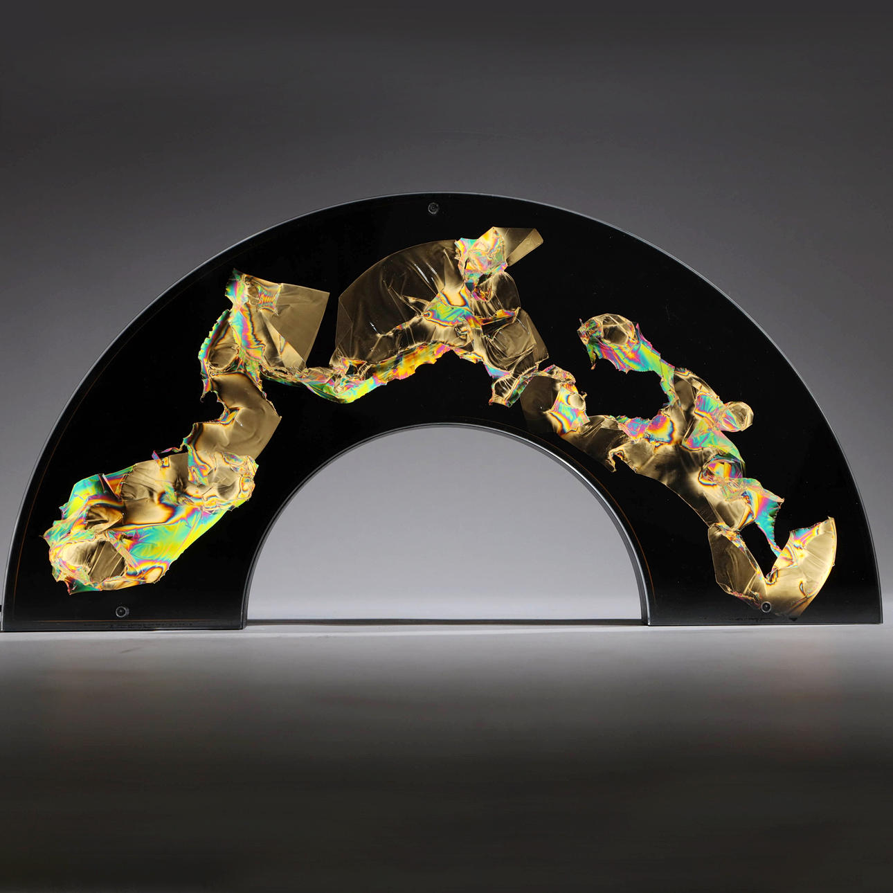 KAJSA WILLNER (FÖDD 1982). Table lamp, "Polarized portrait - rainbow", filter, mdf.