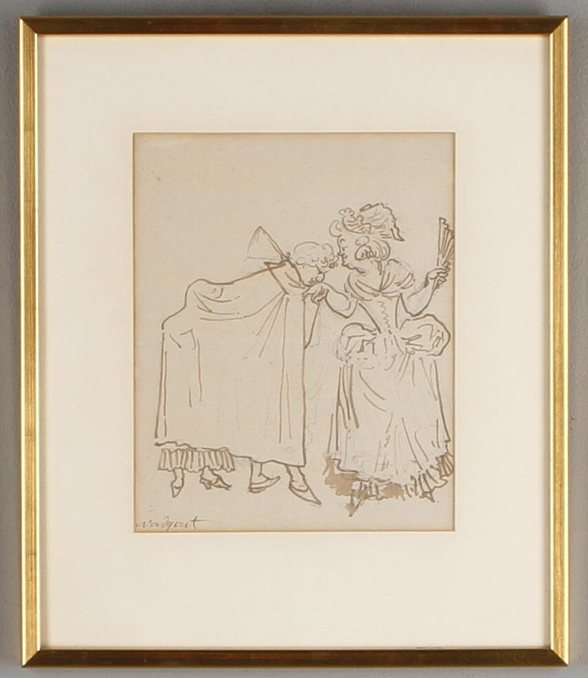 PEHR NORDQUIST, tuschlavyr, 17/1800-tal.