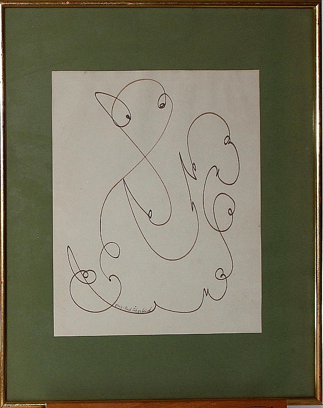 RUT ÅKERLIND. teckning, signerad.