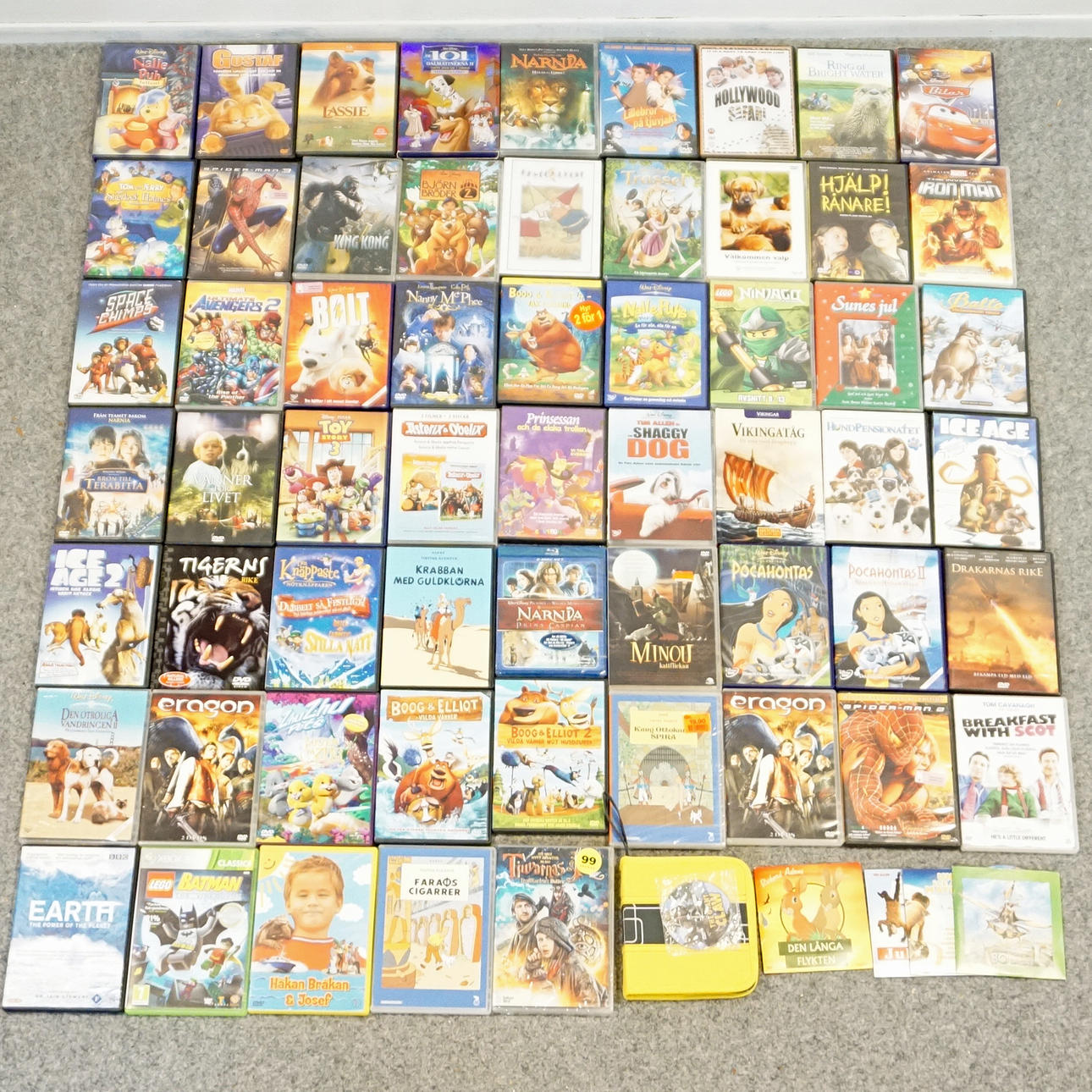 DVD-FILMER FÖR BARN, ca 60 st.