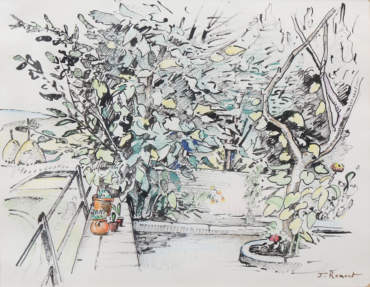 JOAQUIM RENART. Jardín.