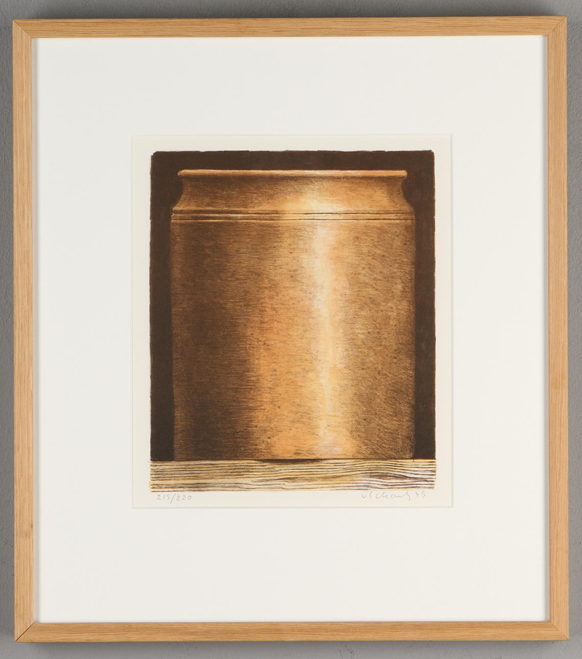 PHILIP VON SCHANTZ. "Litet krus", färglitografi, signerad och numrerad 219/220.