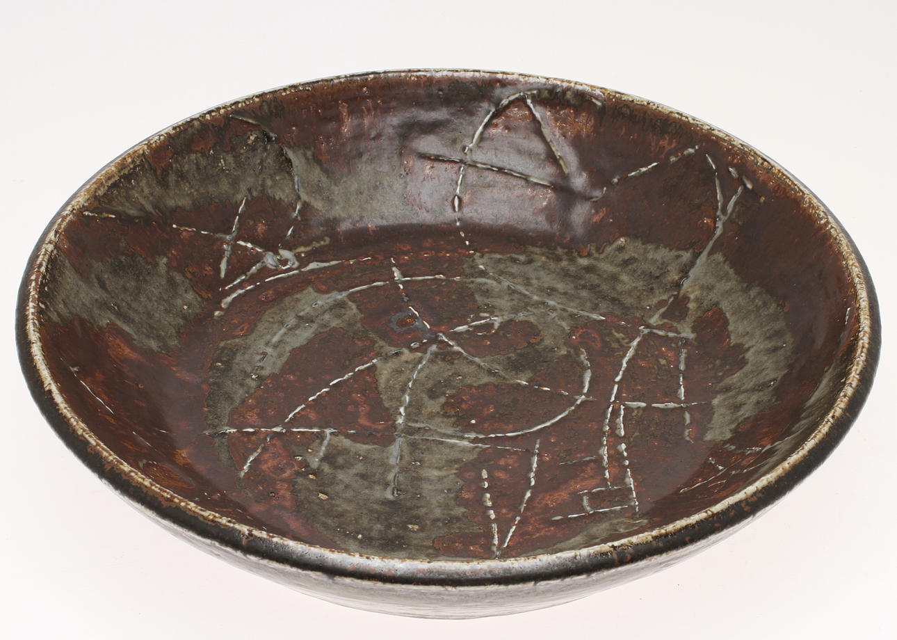 SKÅL, stengods, Carl Harry Stålhane, Rörstrand, signerad och daterad 64.