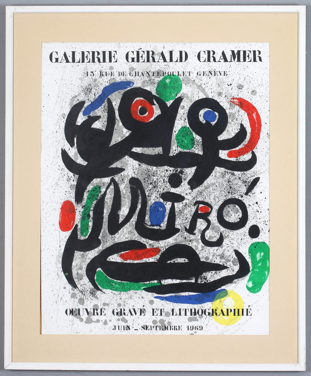 AFTER JOAN MIRÓ. Galerie Gérald Cramer, lithography.