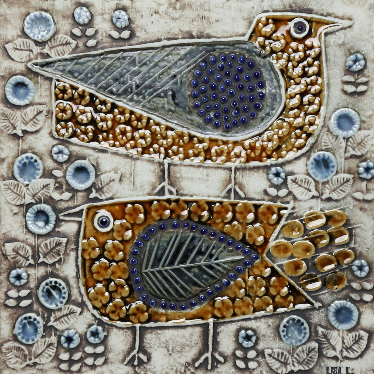 LISA LARSON. Wandrelief, Keramik, Gustavsberg.