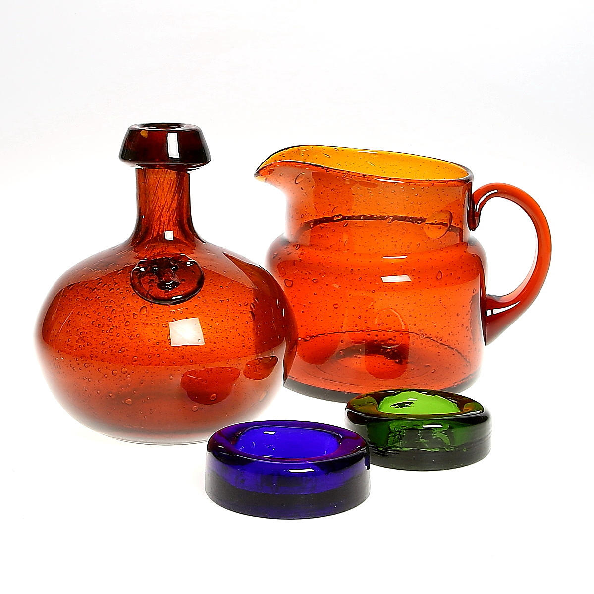 ERIK HÖGLUND, 5 delar, glas, Erik Höglund, Boda, 1900-tal.