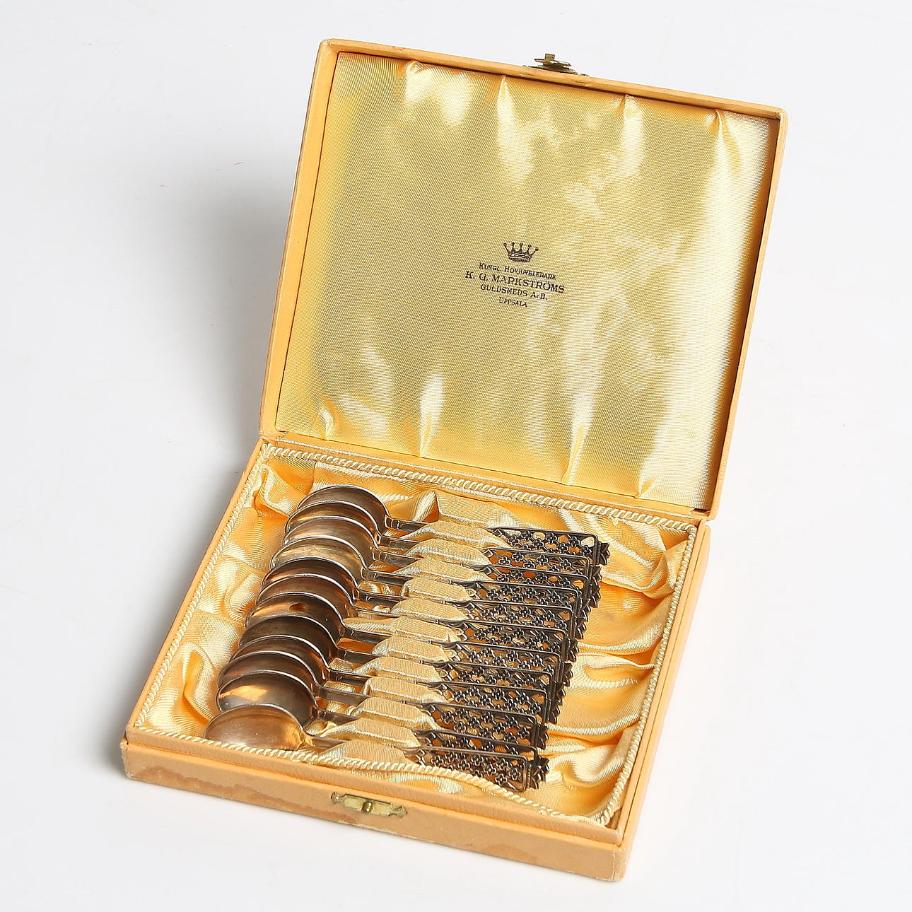 TESKEDAR, 12 st, silver. Gesons. 196/70-tal. Vikt 110 gram.