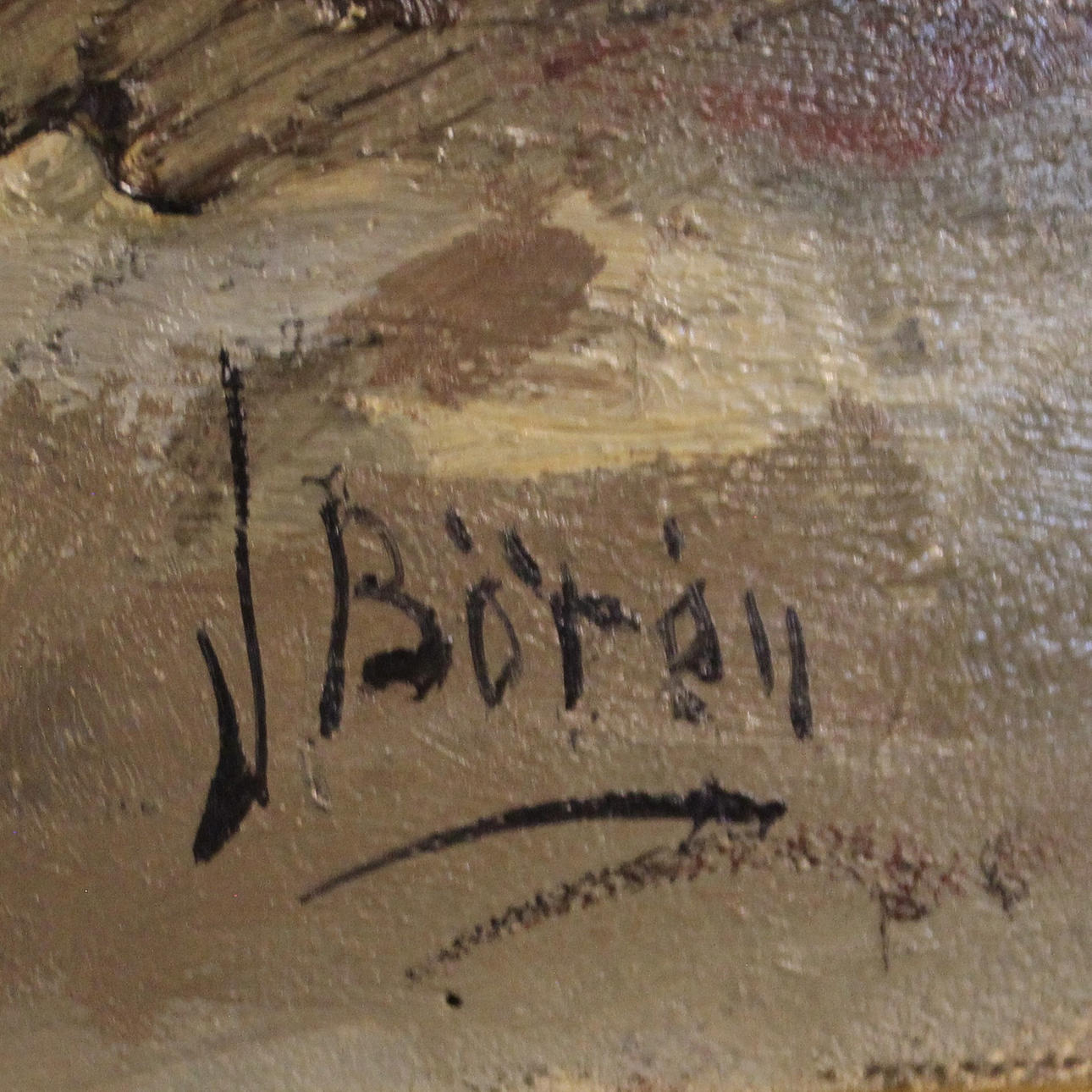 JOHAN BÖREN. OIL ON Board signed. Art - Paintings - Auctionet