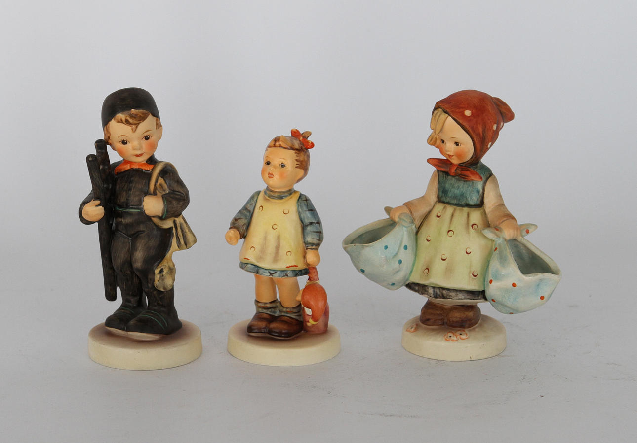 FIGURINER, 3 stycke, Goebel, Tyskland.