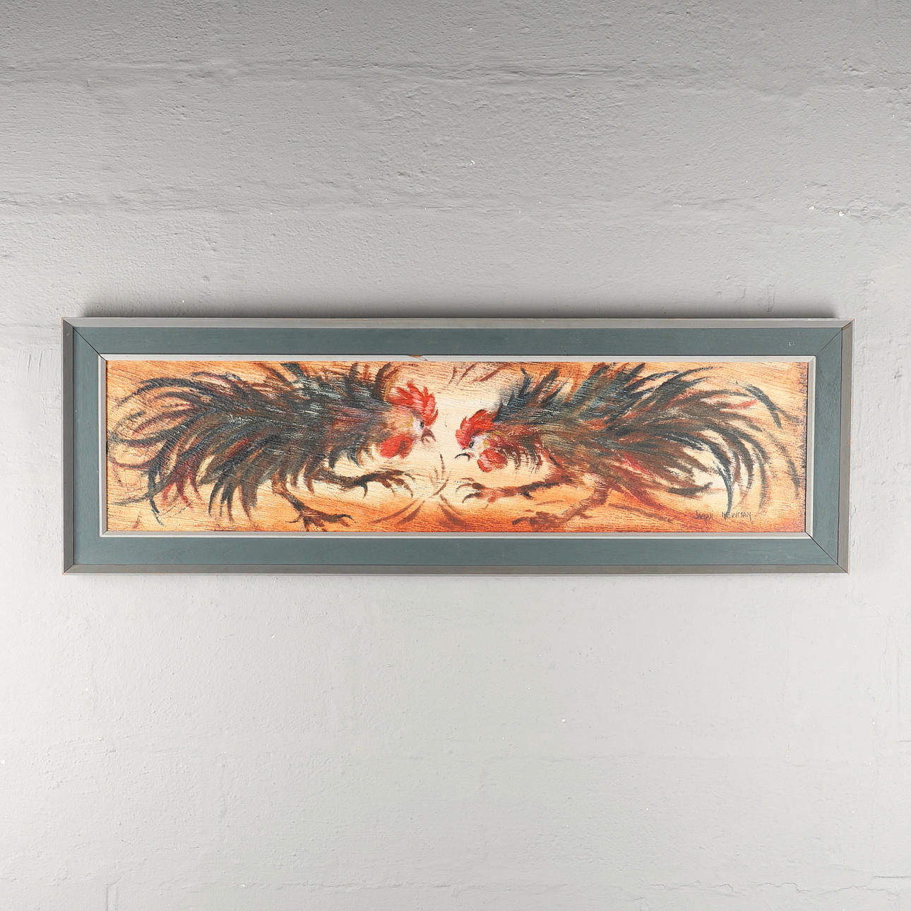 JACQUI NEWMAN (ENGLISH B. 1960). FIGHTING COCKS.