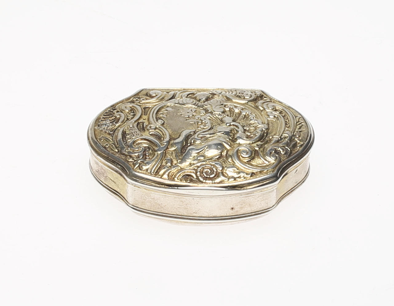 JOHAN SCHVART. Silverdosa, Rokoko, Karlskrona, 1776.