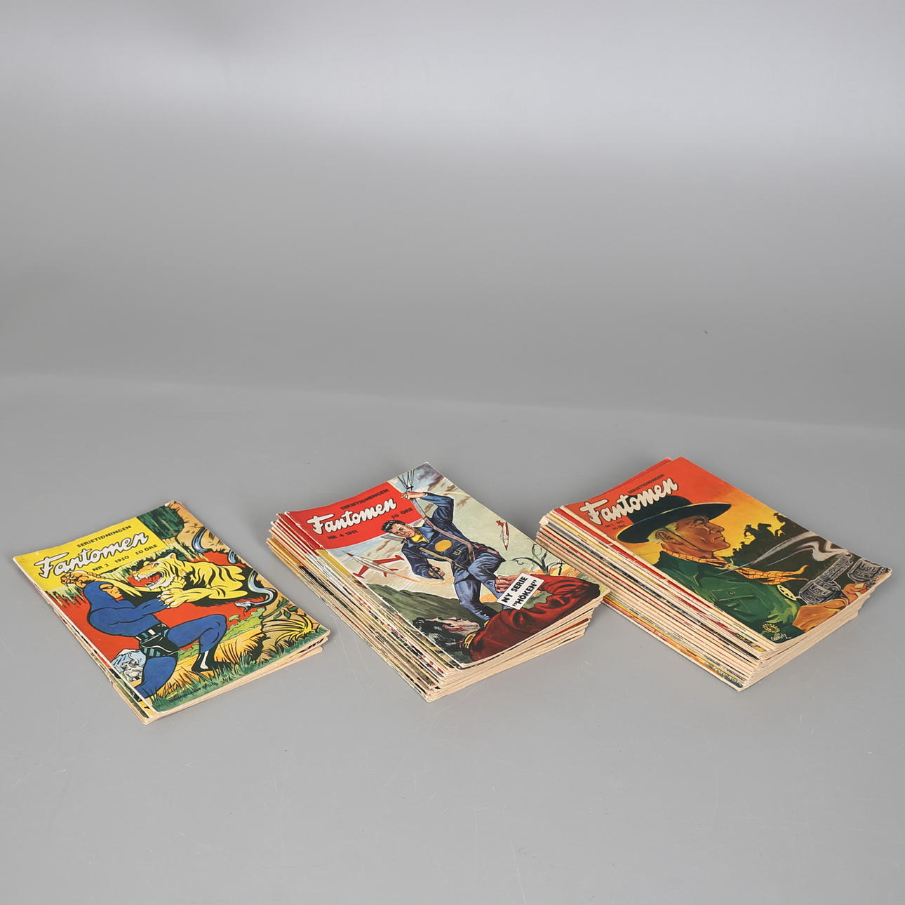 PARTI SERIETIDNINGAR. Fantomen. 45 st. 1950-tal.