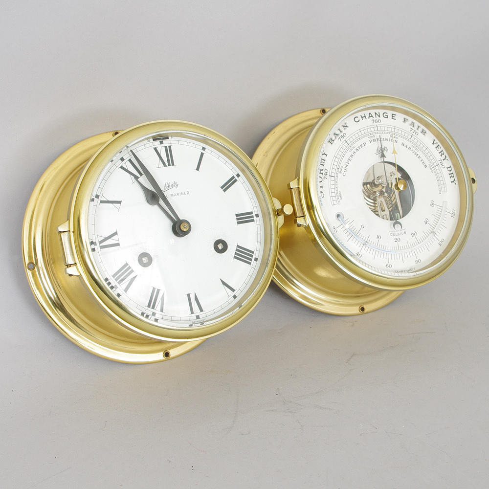 SKEPPSUR SAMT BAROMETER, Schatz, mässing.