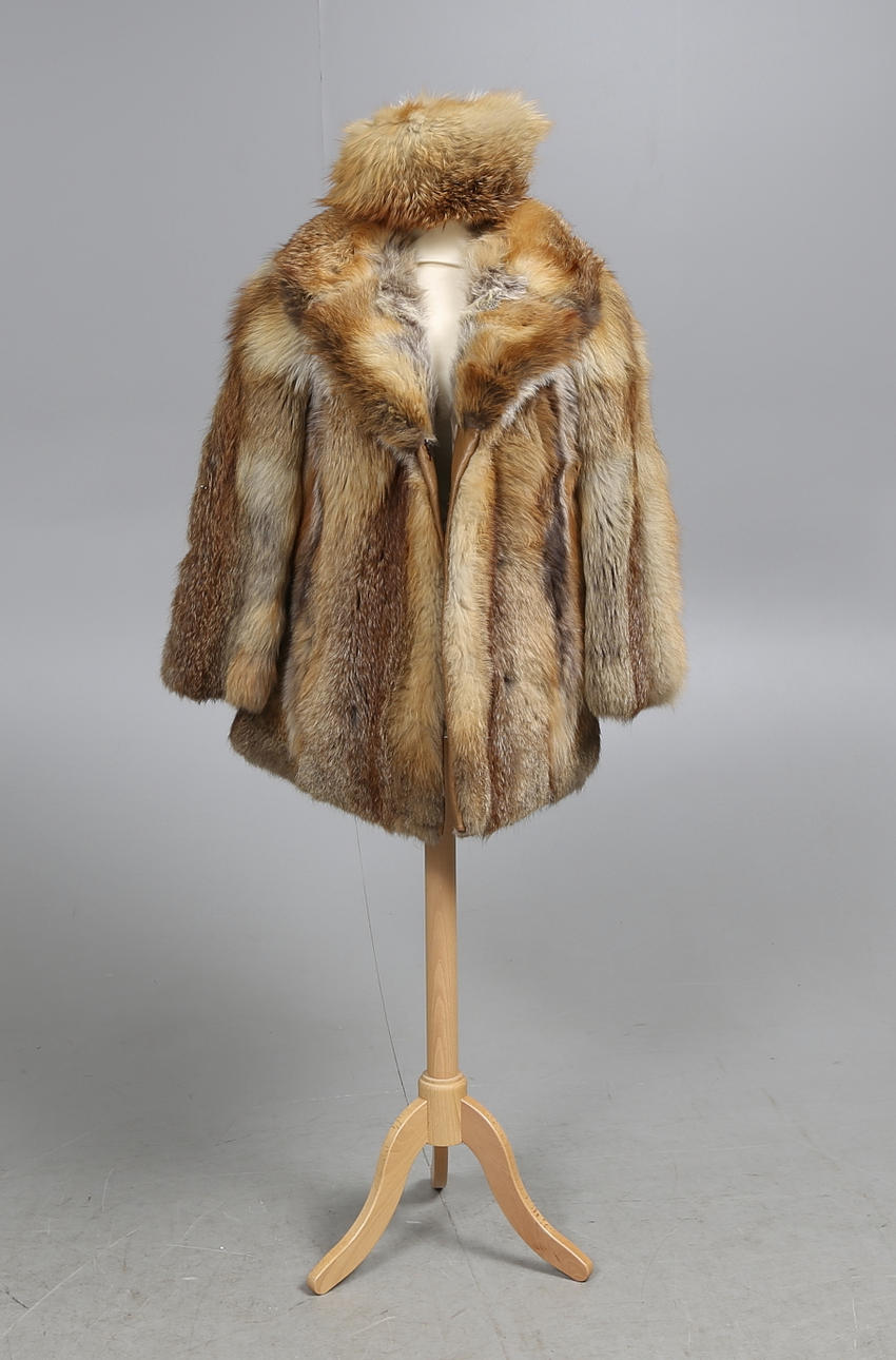 PÄLSJACKA och MÖSSA, räv, Modepäls.