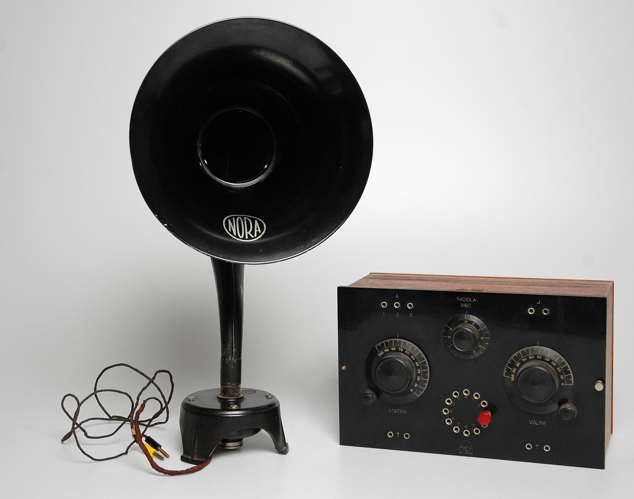 HÖGTALARE, " Butterfly Nora " RÖRRADIO, Radiola M60, 1920-tal.