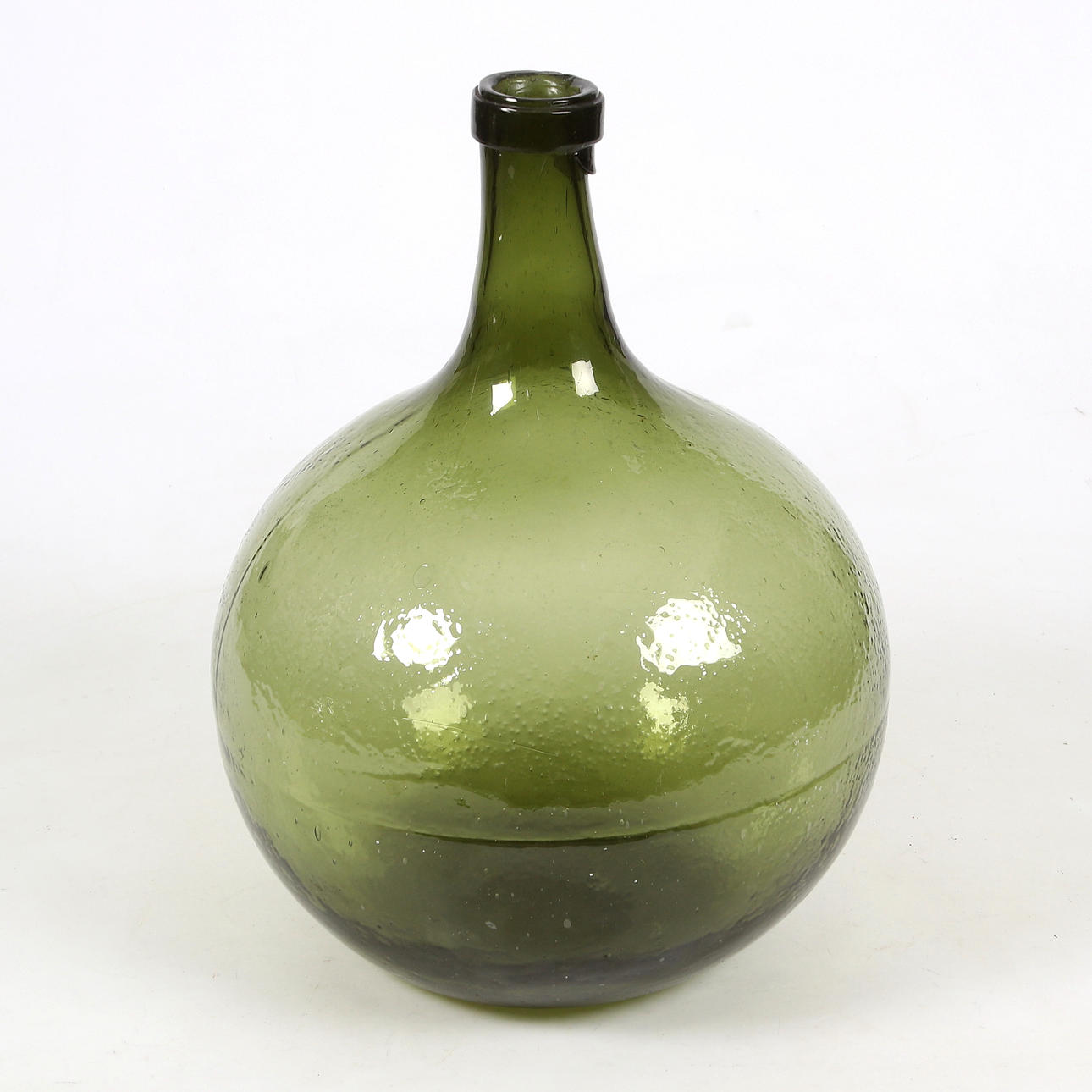 BALLONFLASKE, glas, 1800-tallet.