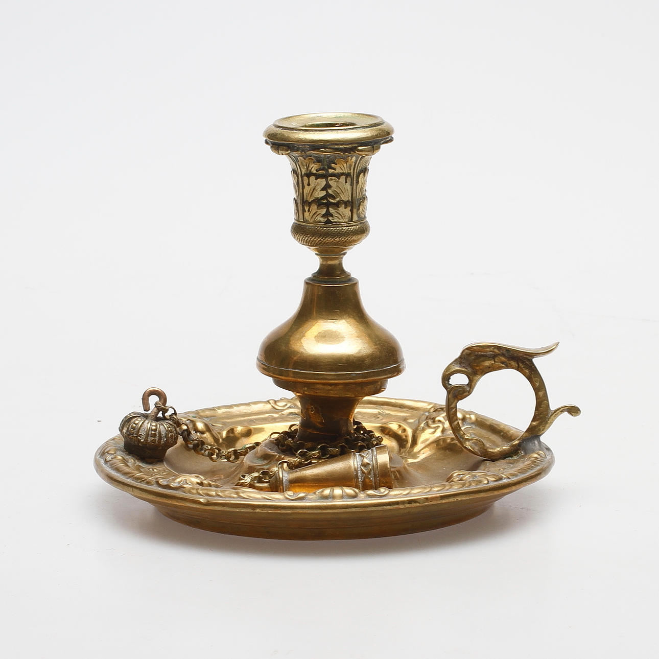 NATTLJUSSTAKE, mässing, 1800-tal.