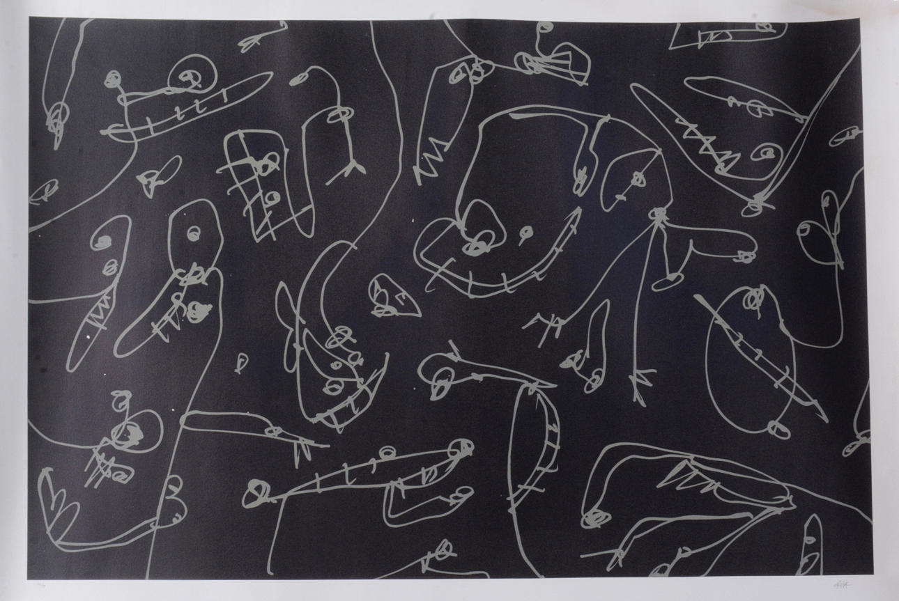 ANTONIO SAURA. Färglitografi.