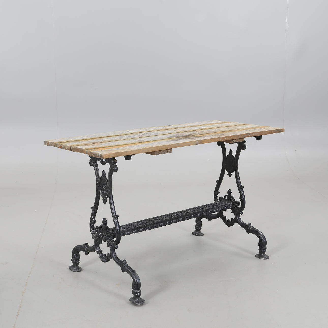 GARDEN TABLE, Cast iron base, Norra Hammar Bruk.