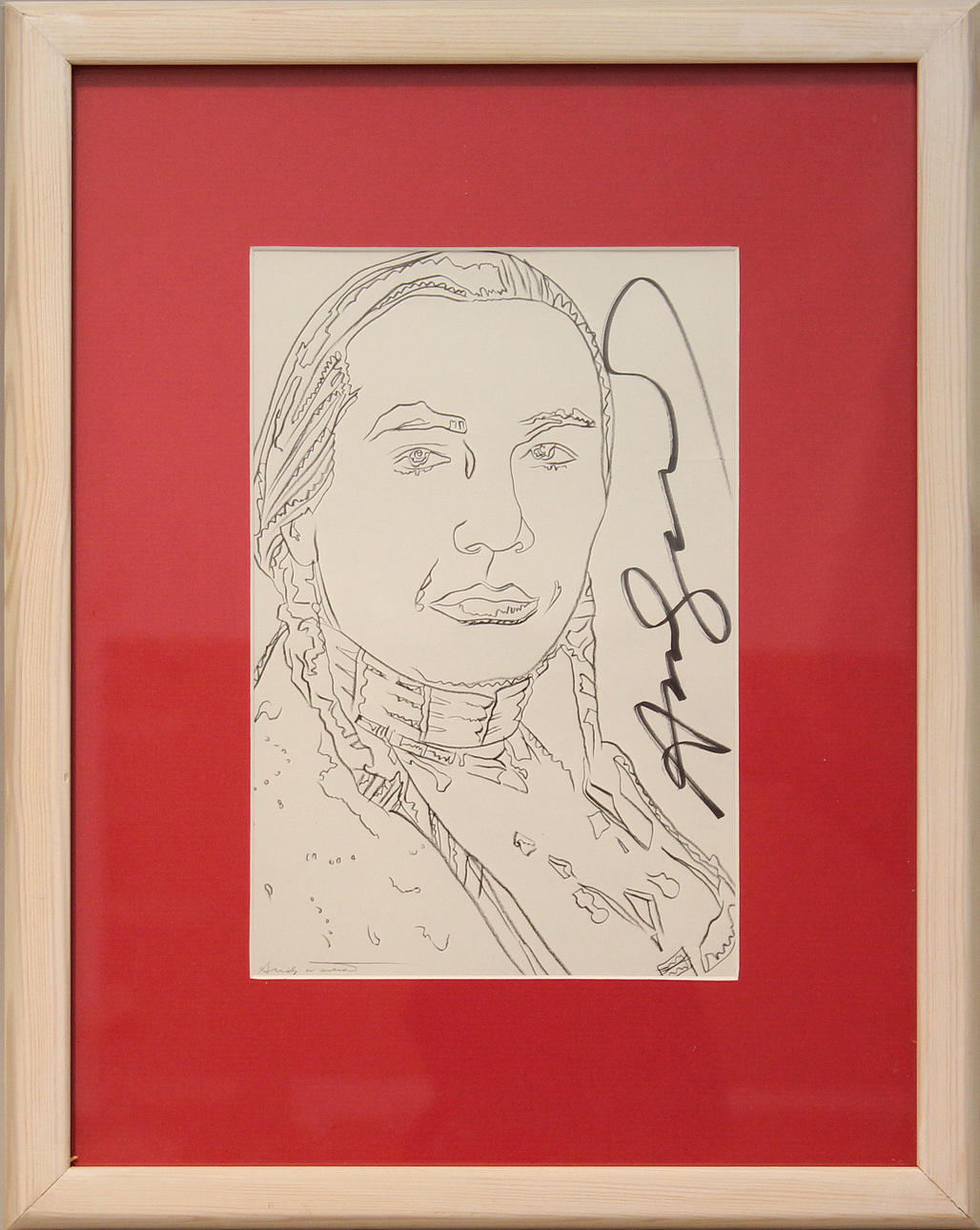 ANDY WARHOL. Offsettryck. Signerad.