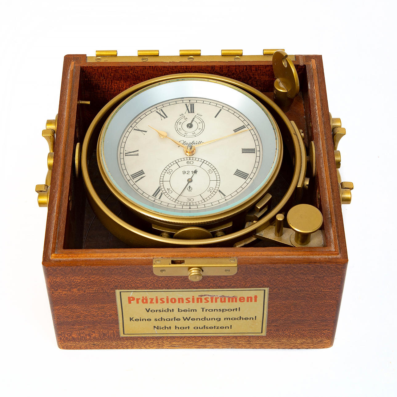 SCHIFFSCHRONOMETER, Glashütte, Mitte 20. Jahrhundert.