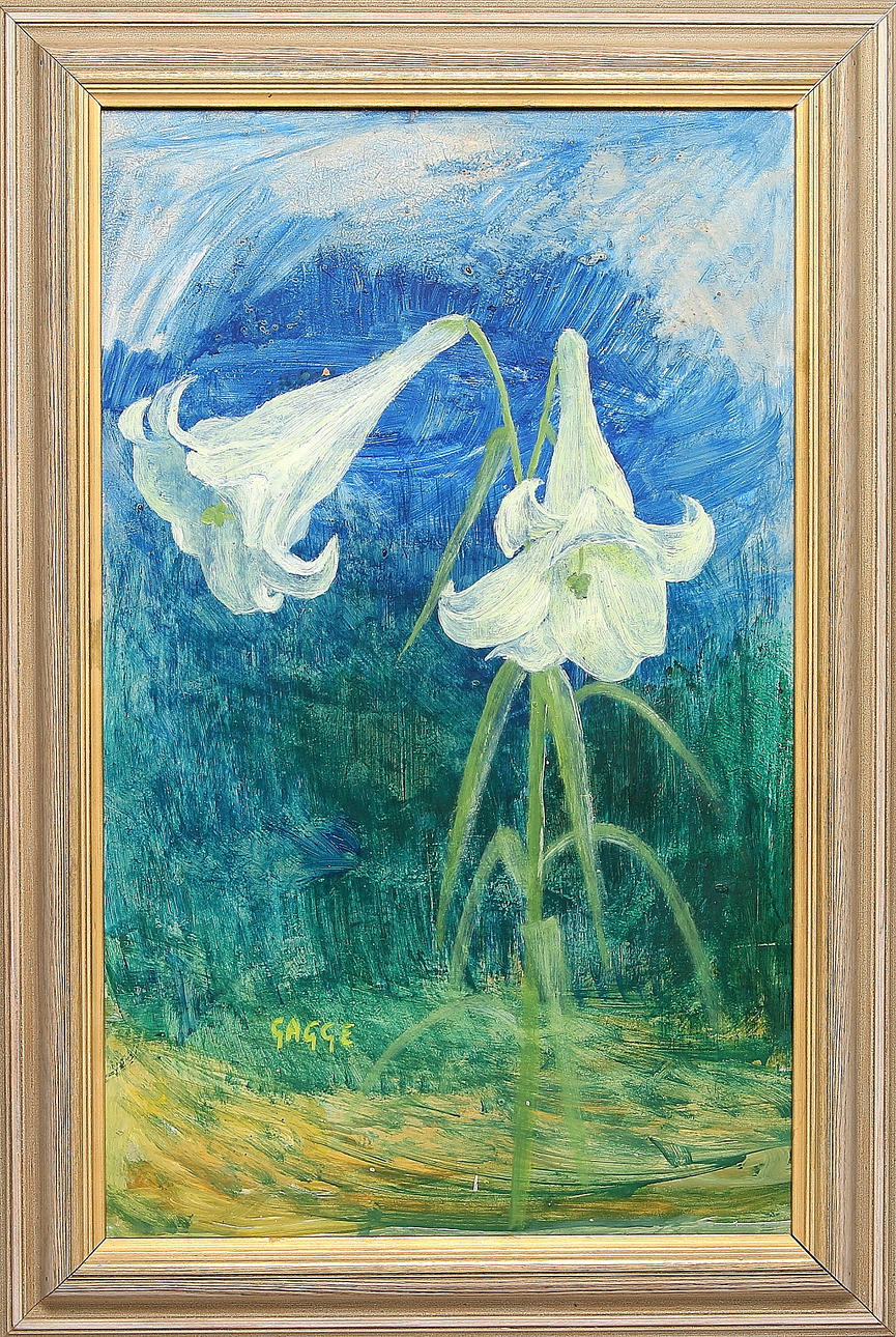 LARS PHARO GAGGE. Olja på pannå, signerad och daterad -42.