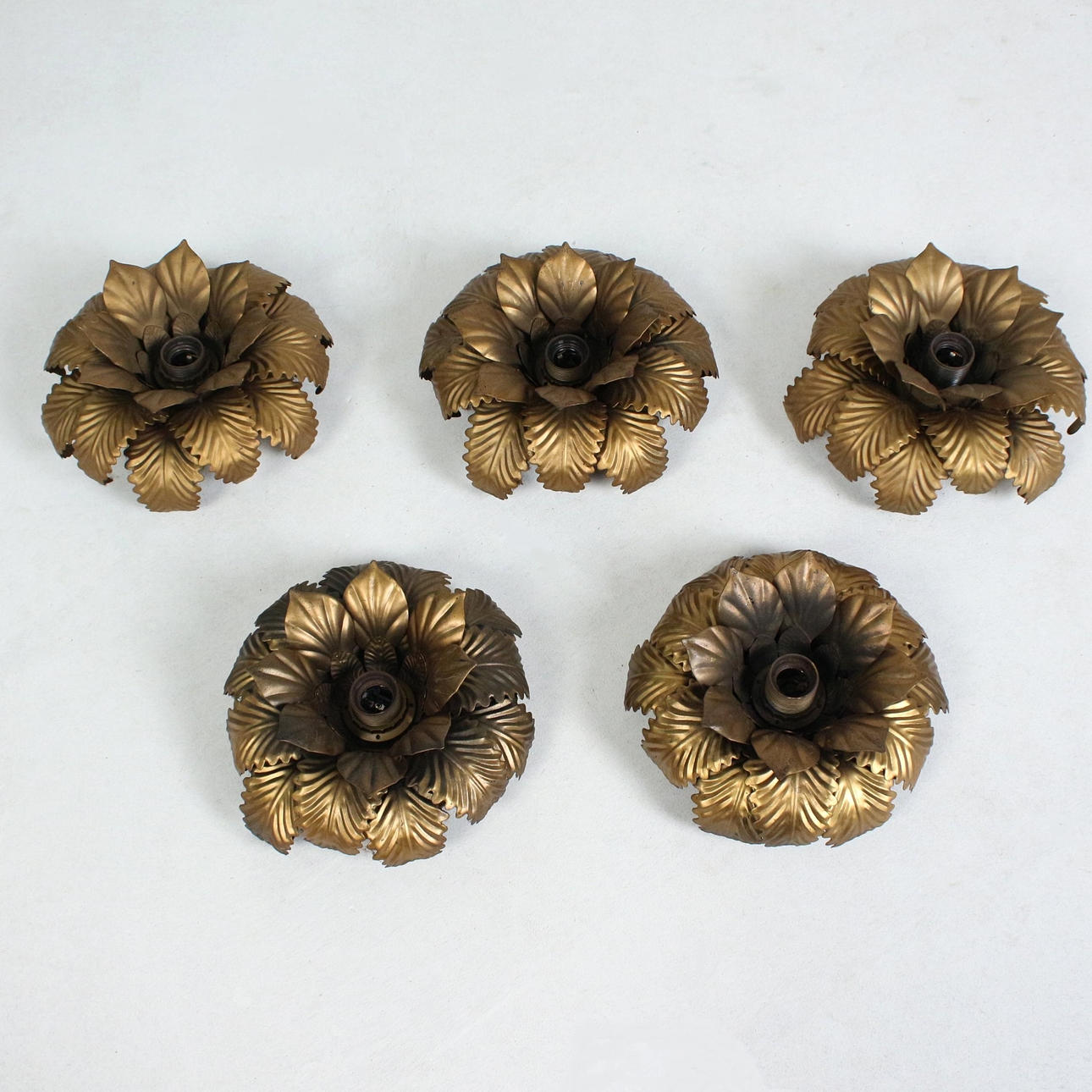 Apliques florentinos, 5 piezas.