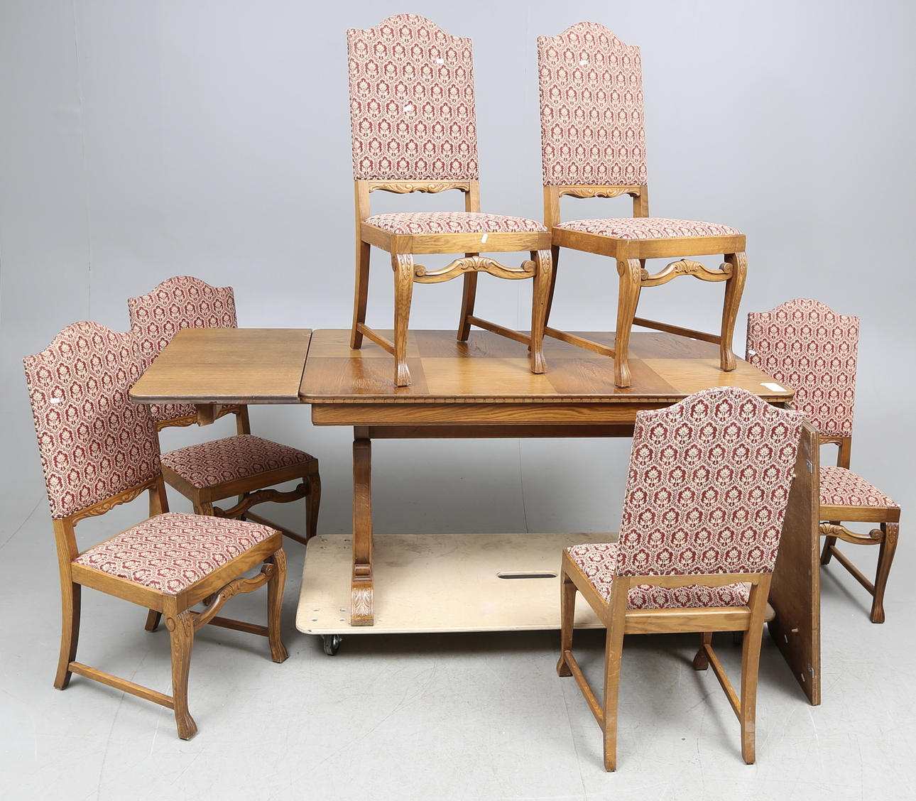 MATSALSGRUPP, 7 delar, barockstil, 1900-talets första hälft.