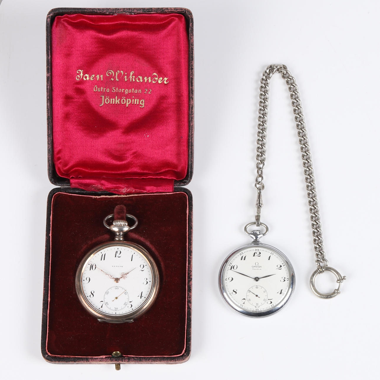 LOMMEUR, 2 stk, Zenith, Omega.