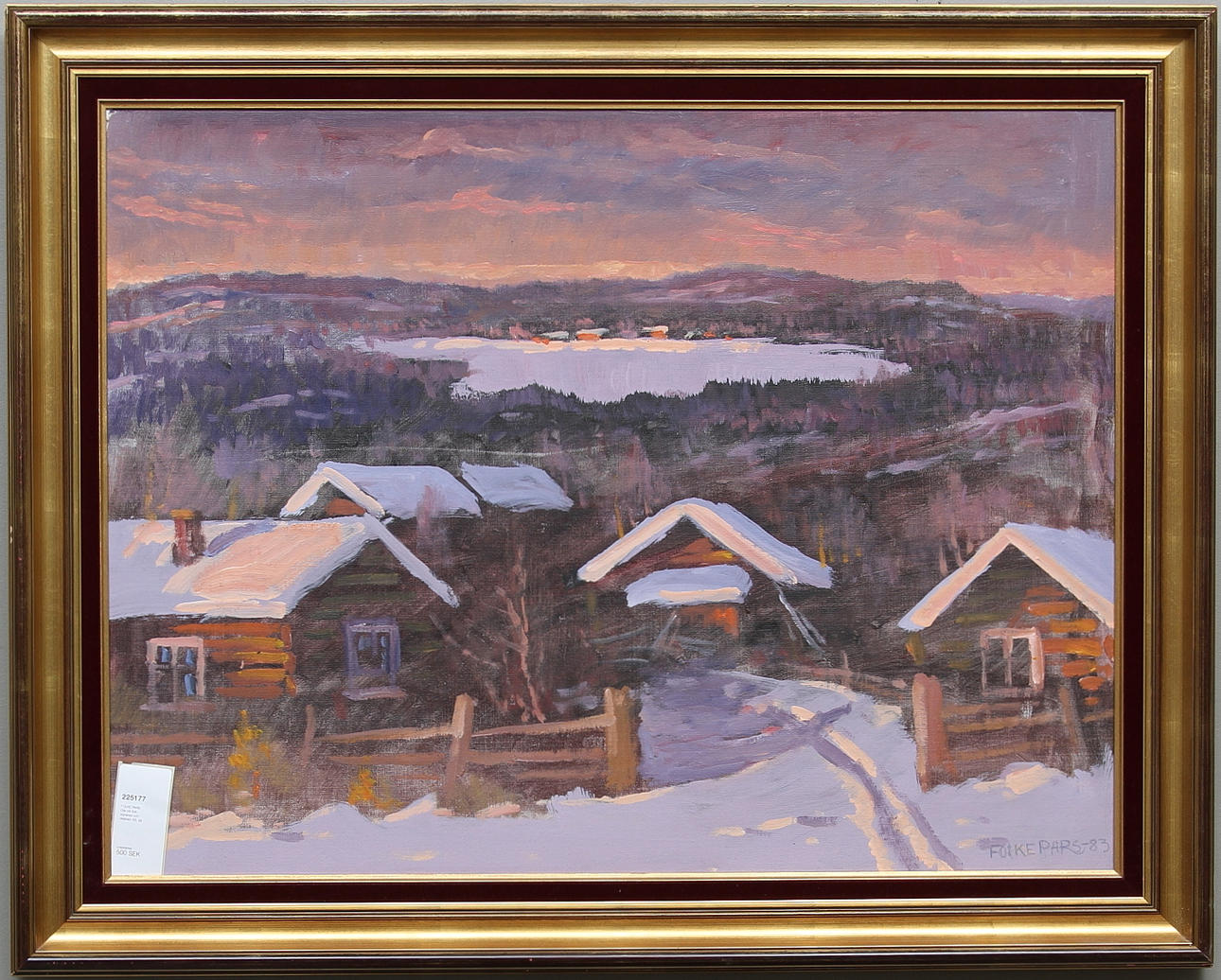 FOLKE PARS. Olja på duk, signerad och daterad -83.