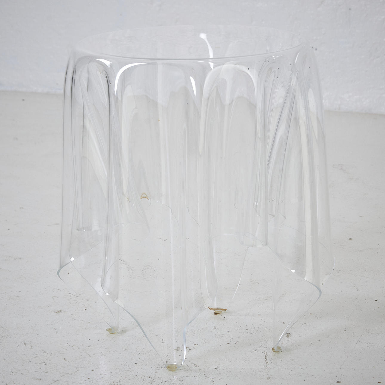 JOHN BRAUER. "Illusion", table, acrylic plastic, Essey.