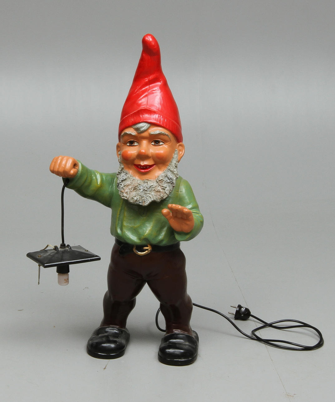 FIGURIN, keramik, Tomte med lykta, 1960-tal.