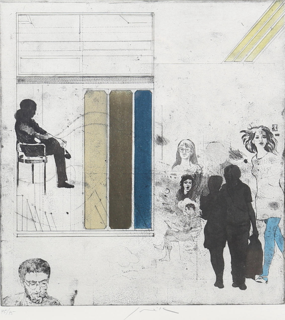 PRAVOSLAV SOVAK. Color lithograph, signed and numbered 75/75.