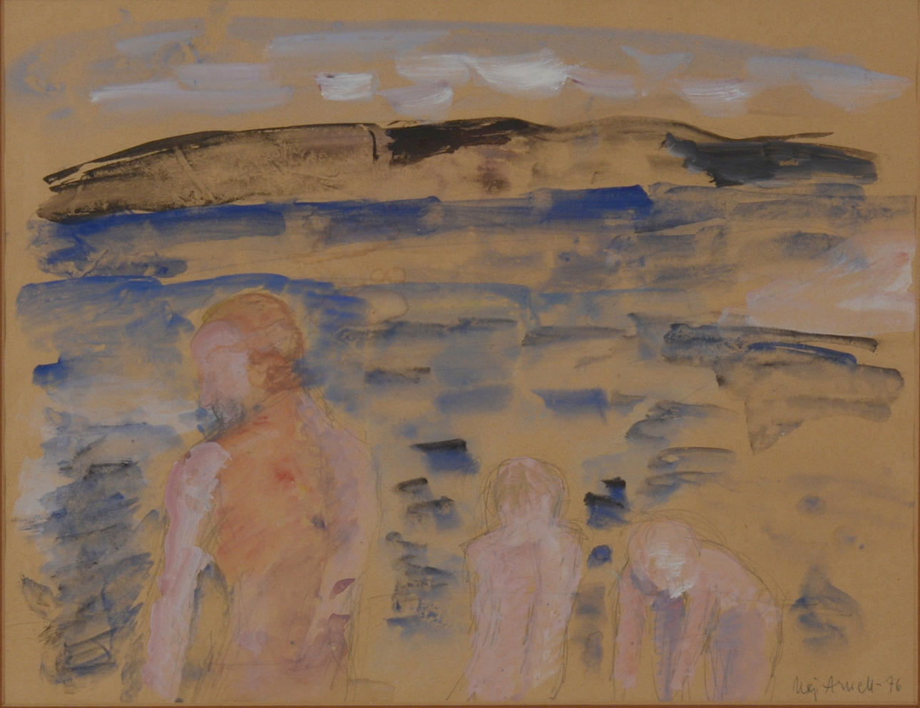 MAJ ARNELL. Gouache.