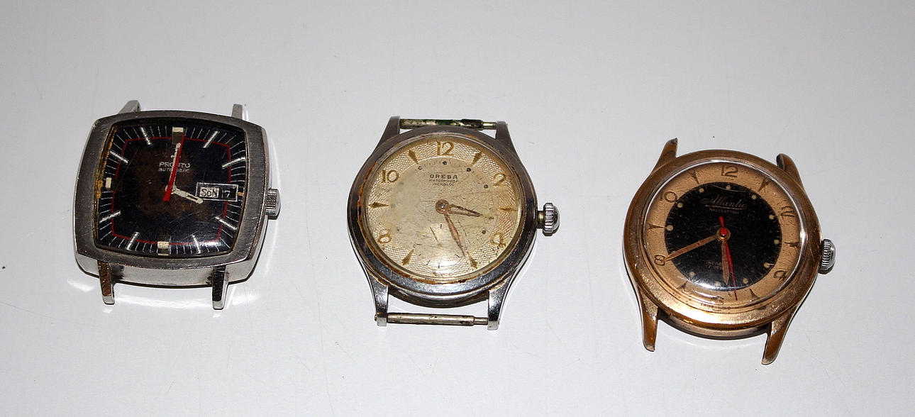 Klockor, 3 st armbandsur, Pronto, Oreba, Atlantic.