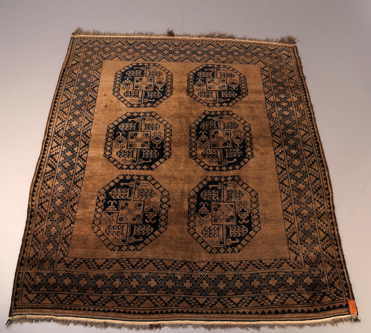 MATTA, orientalisk, handknuten, Guldafghan, 209x180 cm.