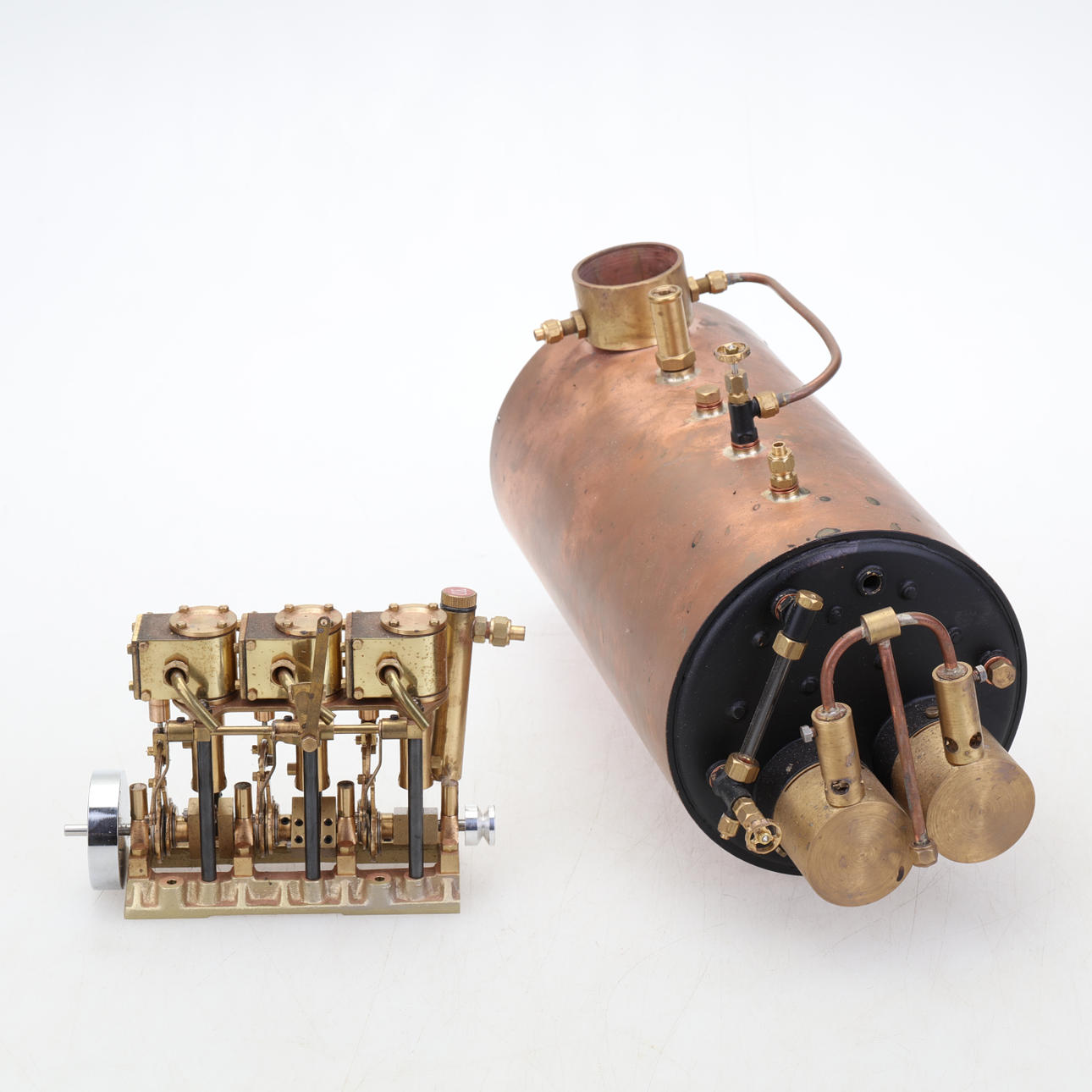 ÅNGMASKIN samt MOTOR , 2 delar.