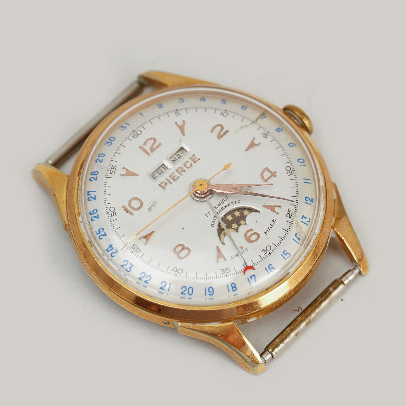 ARMBANDSUR, Pierce, doublé, manuell, 1950-60-tal.