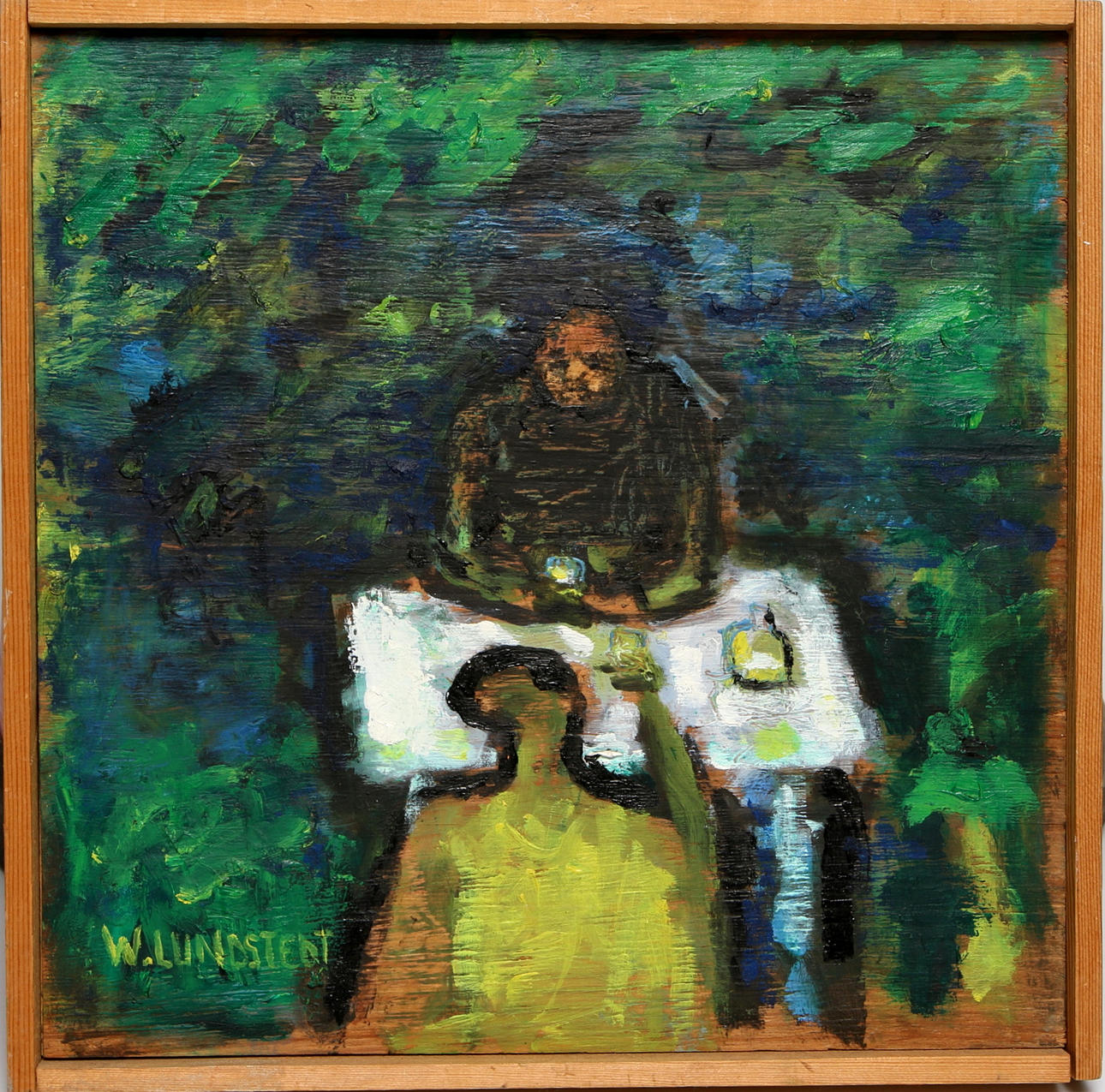 WILLIARD LUNDSTEDT. Olja på träpanel, signerad.