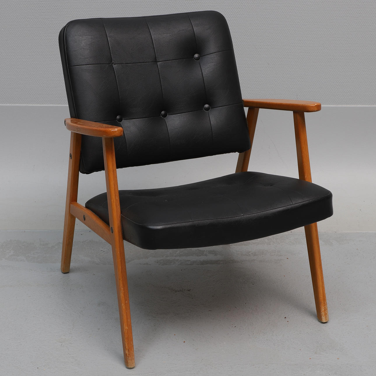 SILLA, teca y escay, años 60.