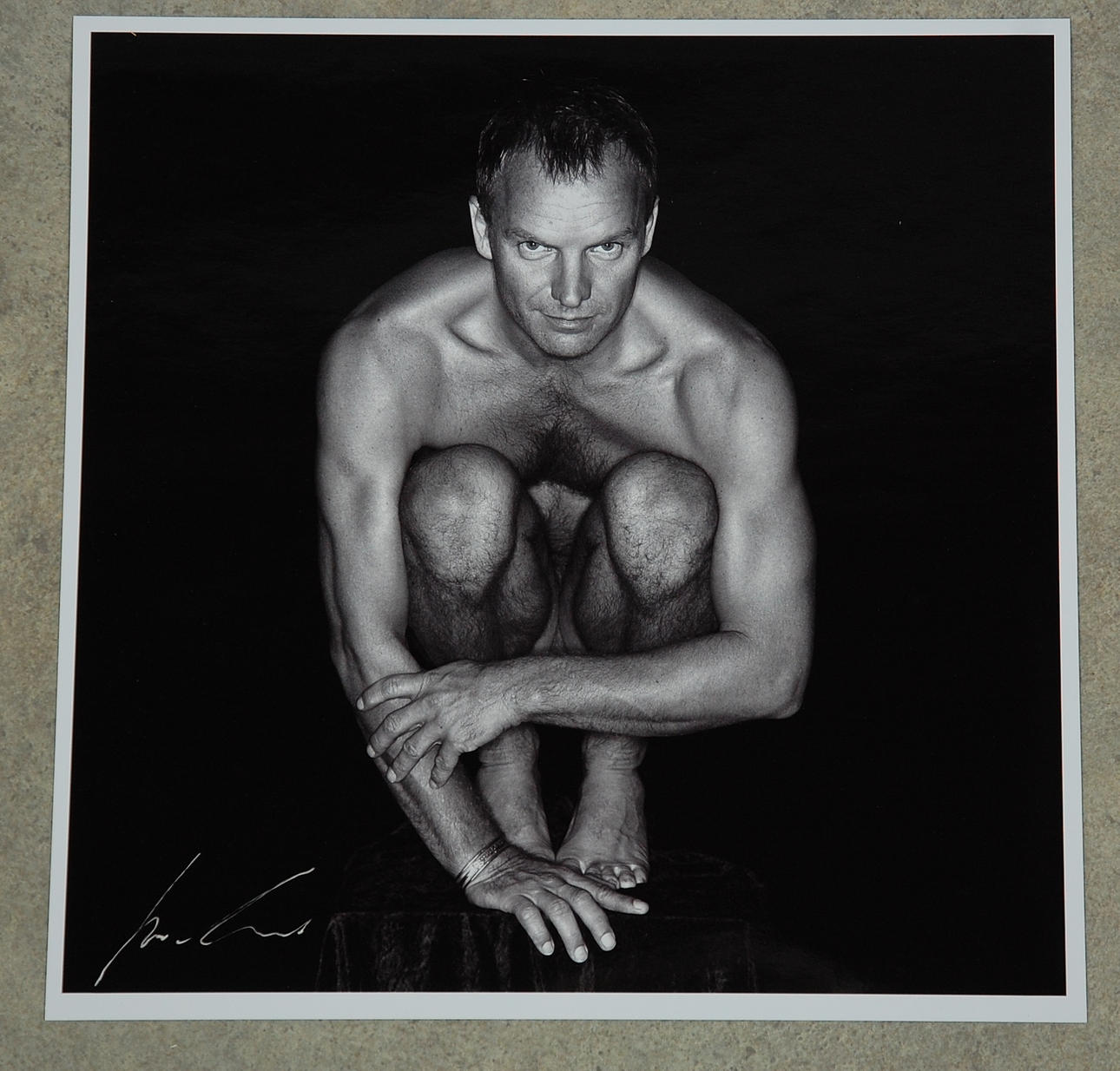 MICHEL COMTE. fotografi, " Sting ", handsignerad.